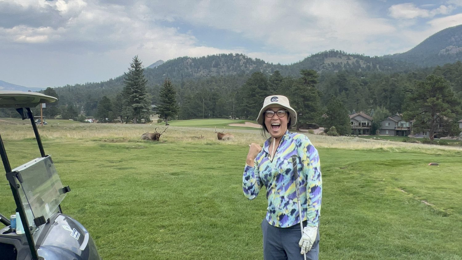 Dr. Pan golfing