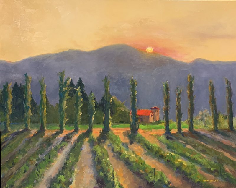 painting-of-Napa-Valley-on-the-sunset-by-Lana-Ford-Winneberger